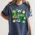 One Lucky Teacher St Patrick's Day Irish Teacher Lucky Era Women's Comfort Colors T-Shirt Denim