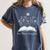 One-More Chapter Wildflower Reading Teacher Library Bookish Women's Comfort Colors T-Shirt Denim