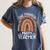 One Thankful Math Teacher Leopard Rainbow Thanksgiving Women's Comfort Colors T-Shirt Denim One Thankful Math Teacher Leopard Rainbow Thanksgiving Women's Comfort Colors T-Shirt Denim