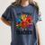 One Thankful Teacher Thanksgiving TurkeyCute Pencil Women's Comfort Colors T-Shirt Denim One Thankful Teacher Thanksgiving TurkeyCute Pencil Women's Comfort Colors T-Shirt Denim