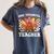 One Thankful Teacher Turkey Thanksgiving Teaching Women's Comfort Colors T-Shirt Denim One Thankful Teacher Turkey Thanksgiving Teaching Women's Comfort Colors T-Shirt Denim