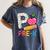 P Is For Pre K Teacher Student Pencil Apple Back To School Women's Comfort Colors T-Shirt Denim P Is For Pre K Teacher Student Pencil Apple Back To School Women's Comfort Colors T-Shirt Denim