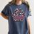 Panthers Paw Print Leopard Maroon Panther Pride Teacher Women's Comfort Colors T-Shirt Denim