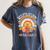 Paraprofessional Para Life Sun Flower Teacher Back To School Women's Comfort Colors T-Shirt Denim