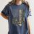 Patriotic Teacher American Flag Camouflage 4th Of July Camo Women's Comfort Colors T-Shirt Denim