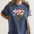 PE Teacher Coach Coquette Ghost Halloween Physical Education Women's Comfort Colors T-Shirt Denim