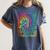 PE Teacher Phys Ed Tie Dye Physical Education Appreciation Women's Comfort Colors T-Shirt Denim