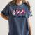 Peace Love Books Librarian Teacher Life Book Library Tie Dye Women's Comfort Colors T-Shirt Denim