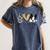 Peace Love Boston Terrier Boston Terrier Lover Dog Mom Women's Comfort Colors T-Shirt Denim