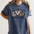 Peace Love Coffee Science Teacher Women's Comfort Colors T-Shirt Denim