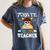 Pirate Math Teacher Skull Pirate Halloween Costume Women's Comfort Colors T-Shirt Denim