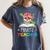 Pirate Teacher Halloween Skull Adult Women's Comfort Colors T-Shirt Denim