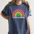 Playing Is Learning Early Childhood Education ECE Teacher Women's Comfort Colors T-Shirt Denim