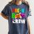 Pre K Boo Crew Halloween Costume Teachers Kids Women's Comfort Colors T-Shirt Denim