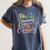 Pre-K Crayons & Curiosity Preschool Teachers Life Tie Dye Women's Comfort Colors T-Shirt Denim