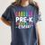 Pre-K Crew Teacher Team Squad Hello Back School Graduation Women's Comfort Colors T-Shirt Denim Pre-K Crew Teacher Team Squad Hello Back School Graduation Women's Comfort Colors T-Shirt Denim