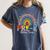 PreK Dream Team Leopard Rainbow Teacher Squad Back To School Women's Comfort Colors T-Shirt Denim