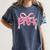 Preppy Pre k Back To School Pre-k Teachers Girls Cute Bow Women's Comfort Colors T-Shirt Denim
