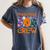 Preschool Boo Crew Preschool Halloween Teacher Kids Women's Comfort Colors T-Shirt Denim