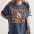 Preschool Boo Crew Preschool Halloween Teacher Women's Comfort Colors T-Shirt Denim