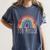 Pretty YOU MATTER Rainbow Positive Message Teachers Kids Women's Comfort Colors T-Shirt Denim Pretty YOU MATTER Rainbow Positive Message Teachers Kids Women's Comfort Colors T-Shirt Denim