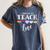 I Promise To Teach Love LGBT-Q Pride Proud Ally Teacher Women's Comfort Colors T-Shirt Denim I Promise To Teach Love LGBT-Q Pride Proud Ally Teacher Women's Comfort Colors T-Shirt Denim