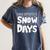 Proud Supporter Of Snow Days Teacher Christmas Men Women Women's Comfort Colors T-Shirt Denim