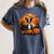 Pumpkin Boston Terrier Costume On Boston Terrier Halloween Women's Comfort Colors T-Shirt Denim