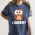 Quien Who Owl Spanish Teacher Women's Comfort Colors T-Shirt Denim Quien Who Owl Spanish Teacher Women's Comfort Colors T-Shirt Denim