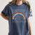 Rainbow Math Equation Teacher Nerd Retro LGBT Gay Pride Flag Women's Comfort Colors T-Shirt Denim Rainbow Math Equation Teacher Nerd Retro LGBT Gay Pride Flag Women's Comfort Colors T-Shirt Denim