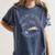 Take Reading English Teacher Library Alien Space T-S Tie Dye Women's Comfort Colors T-Shirt Denim