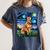 Red Heeler Starry Night Cattle Dog Colorful Art By Aja For Men Women Girls Kids Women's Comfort Colors T-Shirt Denim