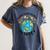 Reduce Reuse Recycle Respect Earth Day Teacher Girl Women Women's Comfort Colors T-Shirt Denim