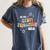 Retro Boho Math Science Professor In My STEM Teacher Era Women's Comfort Colors T-Shirt Denim
