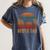 Retro Boston Terrier Dad Dog Owner Pet Bostie Father Women's Comfort Colors T-Shirt Denim