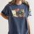 Retro Grovvy Coffee Teach Repeat Teacher Women's Comfort Colors T-Shirt Denim