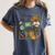 Retro Howdy Pre-K Back To School Western Teacher Women's Comfort Colors T-Shirt Denim
