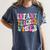 Retro Infant Teacher Vibes Women Daycare Teacher Women's Comfort Colors T-Shirt Denim Retro Infant Teacher Vibes Women Daycare Teacher Women's Comfort Colors T-Shirt Denim