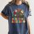 Retro Instructional Assistant Wildflowers Teacher Aide Women's Comfort Colors T-Shirt Denim