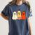 Retro Pencil Ghost Boo Spooky Teacher Halloween Costume Women's Comfort Colors T-Shirt Denim Retro Pencil Ghost Boo Spooky Teacher Halloween Costume Women's Comfort Colors T-Shirt Denim
