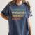 Retro Scientist Warning May Talk About Science Teacher Women's Comfort Colors T-Shirt Denim