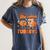 Retro I Teach The Cutest Turkey Thanksgiving Pumpkin Teacher Women's Comfort Colors T-Shirt Denim Retro I Teach The Cutest Turkey Thanksgiving Pumpkin Teacher Women's Comfort Colors T-Shirt Denim