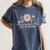 Retro I Teach Tiny Humans About Jesus Christian Teacher Women's Comfort Colors T-Shirt Denim