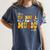 Retro Thankful For Music Floral Music Teacher Thanksgiving Men Women Women's Comfort Colors T-Shirt Denim
