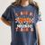Retro Thankful Music Teacher Pumpkin Fall Thanksgiving Women's Comfort Colors T-Shirt Denim