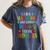 I Run Marathon Just Kidding I Chase Toddlers Teacher Women's Comfort Colors T-Shirt Denim