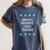 Santas Favorite Choir Teacher Christmas Women's Comfort Colors T-Shirt Denim Santas Favorite Choir Teacher Christmas Women's Comfort Colors T-Shirt Denim