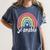 Sé Amable Spanish Bilingual Teacher Be Kind Boho Rainbow Women's Comfort Colors T-Shirt Denim Sé Amable Spanish Bilingual Teacher Be Kind Boho Rainbow Women's Comfort Colors T-Shirt Denim