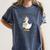 Second Grade Silly Goose Club For Teacher Or Student Women's Comfort Colors T-Shirt Denim