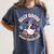 Silly Goose Spooky Teacher Club Halloween Witch Ghost Women's Comfort Colors T-Shirt Denim